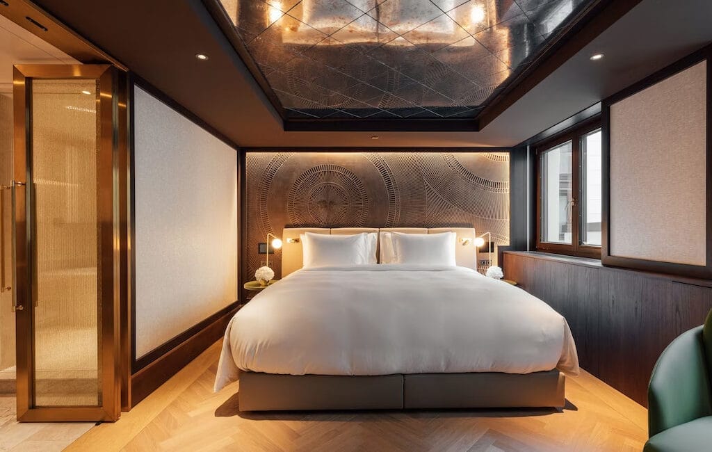 Luxurious room at Almanac Palais Vienna with elegant decor and modern amenities.