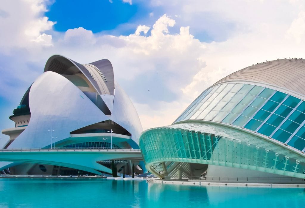 Valencia's City of Arts and Sciences, a stunning example of modern European architecture.