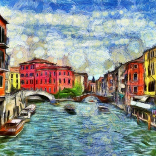 A famous painting displayed in an Amsterdam art museum.